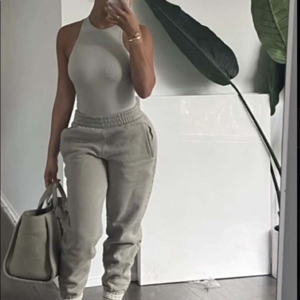 white sleeveless biker shirt